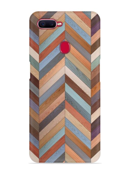 Seamless Wood Parquet Snap Case for Oppo F9 Pro Zapvi