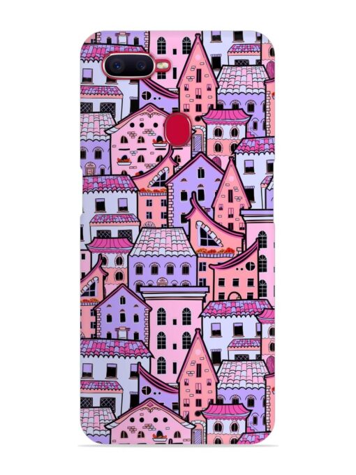 Seamless Pattern Houses Snap Case for Oppo F9 Pro