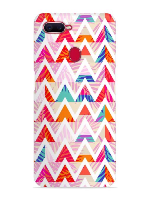 Abstract Triangle Background Snap Case for Oppo F9 Pro Zapvi