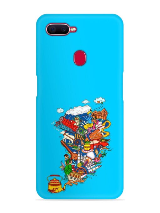 Vector Design Indian Snap Case for Oppo F9 Pro