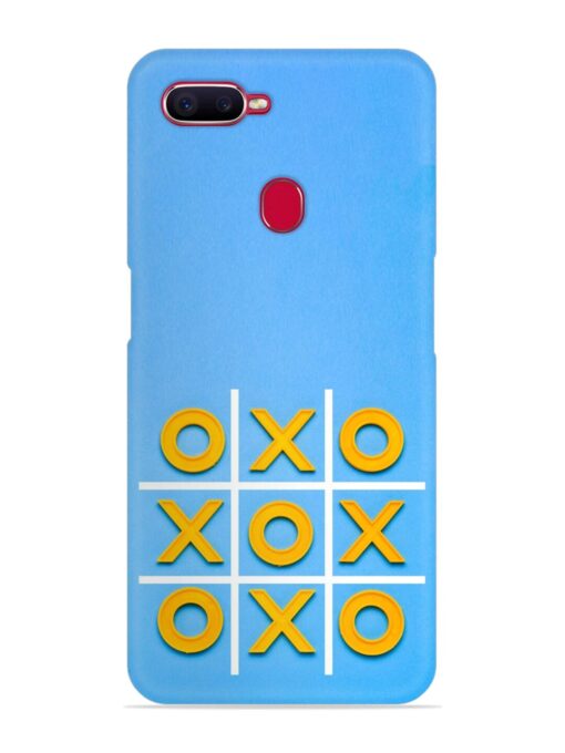 Yellow Plastic Crosses Snap Case for Oppo F9 Pro