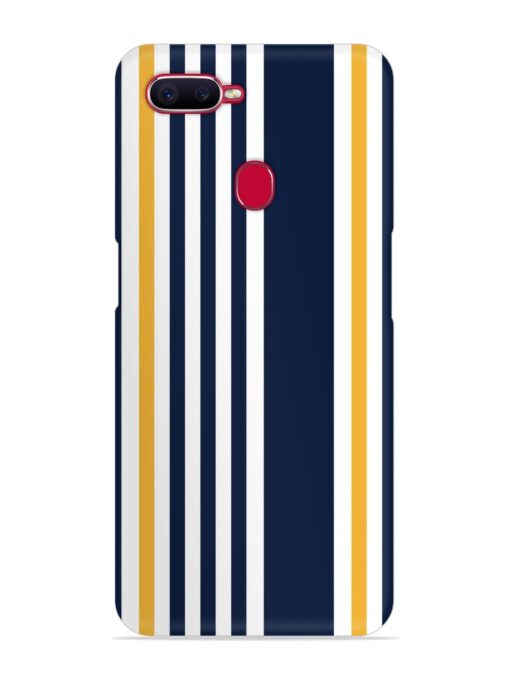 Seamless Stripe Pattern Snap Case for Oppo F9 Pro