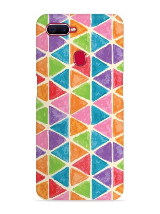 Seamless Colorful Isometric Snap Case for Oppo F9 Pro