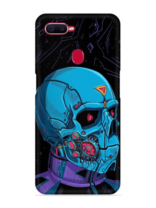 Skull Robo Vector Snap Case for Oppo F9 Pro Zapvi