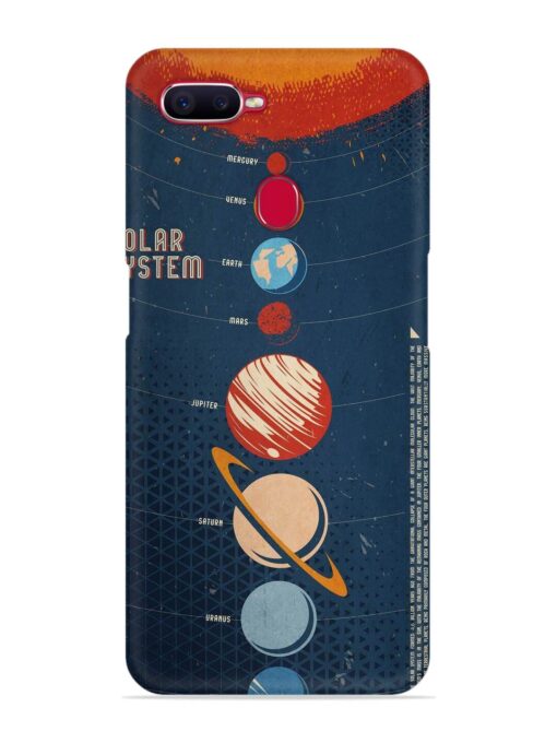 Solar System Vector Snap Case for Oppo F9 Pro