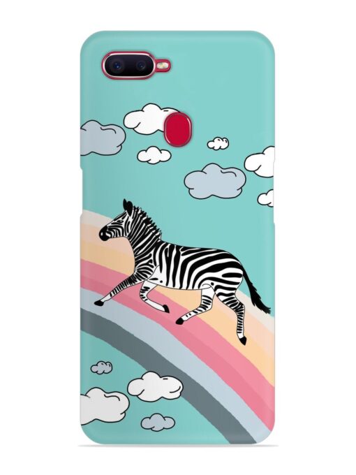 Running Zebra Snap Case for Oppo F9 Pro