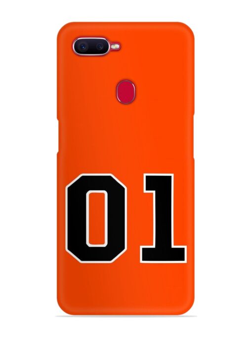 01 Number Snap Case for Oppo F9 Pro Zapvi