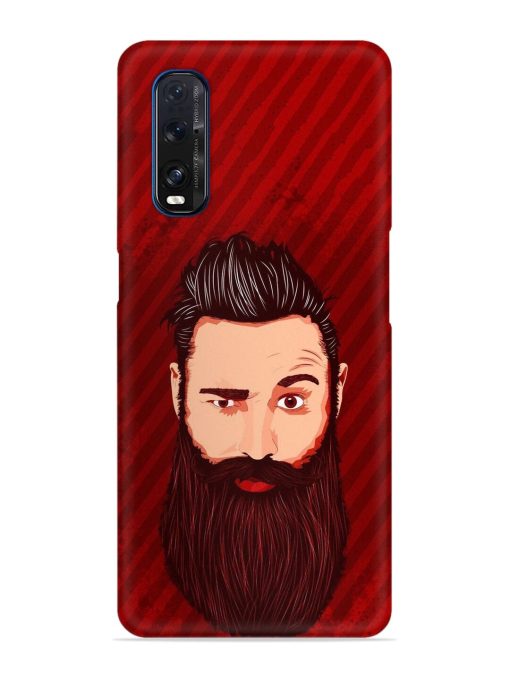 Beardo Man Snap Case for Oppo Find X2 Zapvi