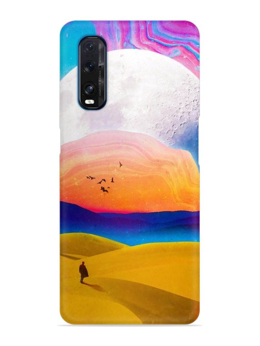 Sandy Desert Snap Case for Oppo Find X2 Zapvi