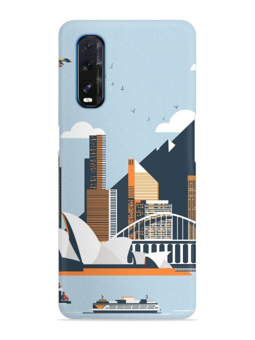 Sydney Opera Landscape Snap Case for Oppo Find X2 Zapvi