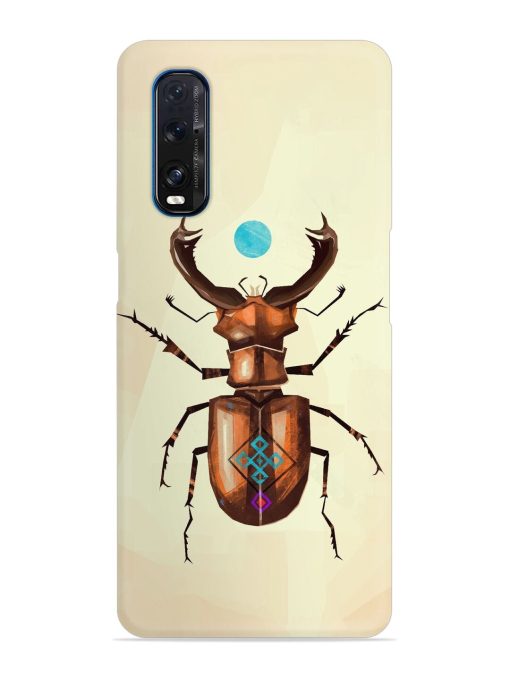 Stag Beetle Vector Snap Case for Oppo Find X2