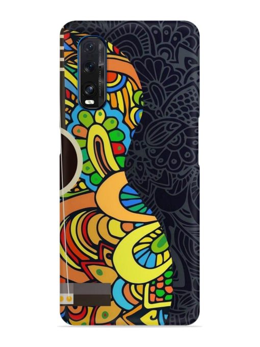 Guitar Vector Art Snap Case for Oppo Find X2 Zapvi