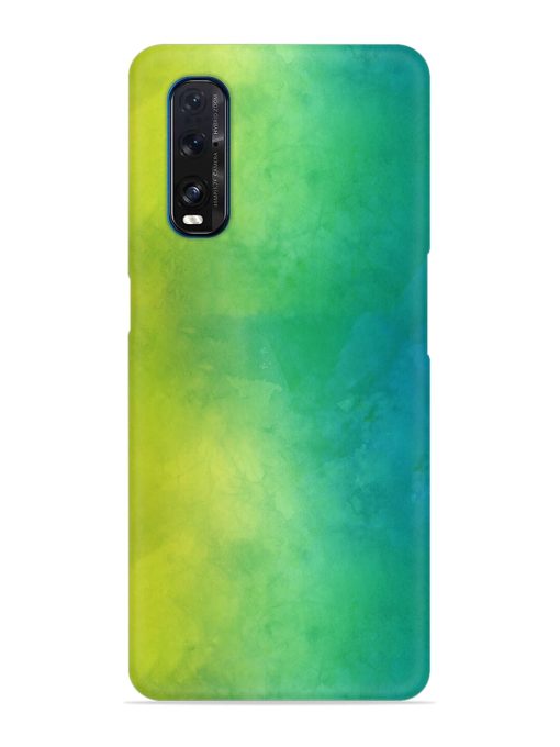 Yellow Green Gradient Snap Case for Oppo Find X2 Zapvi