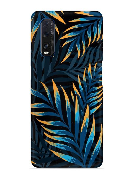 Abstract Leaf Art Snap Case for Oppo Find X2 Zapvi