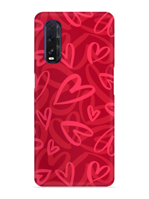 Seamless Romantic Pattern Snap Case for Oppo Find X2 Zapvi