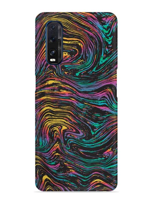 Abstract Liquid Colors Snap Case for Oppo Find X2 Zapvi