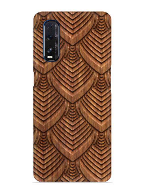 Carved Pattern On Snap Case for Oppo Find X2 Zapvi