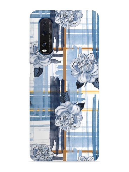 Watercolor Pattern Rose Snap Case for Oppo Find X2 Zapvi