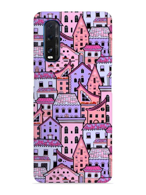 Seamless Pattern Houses Snap Case for Oppo Find X2