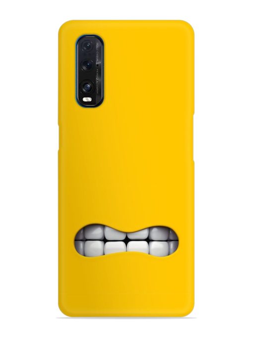 Mouth Character On Snap Case for Oppo Find X2 Zapvi