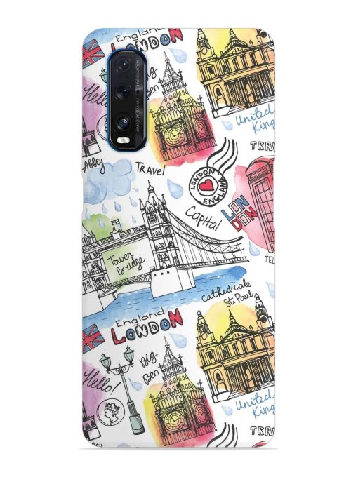 Vector London Landmark Snap Case for Oppo Find X2