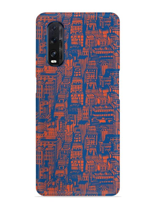 Hand Drawn Seamless Snap Case for Oppo Find X2