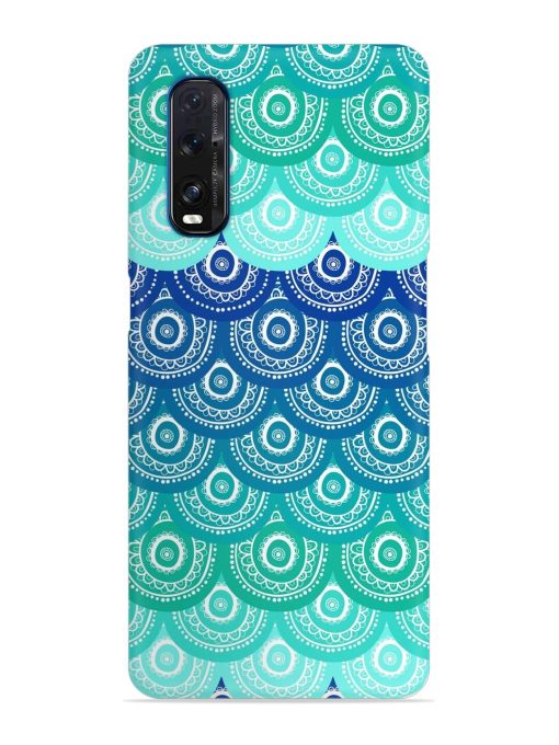 Ethnic Seamless Pattern Snap Case for Oppo Find X2 Zapvi