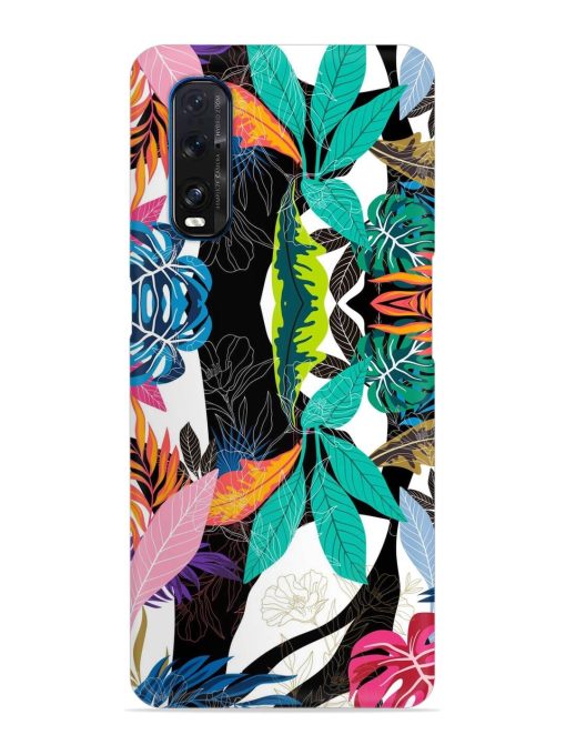 Floral Pattern Bright Snap Case for Oppo Find X2 Zapvi