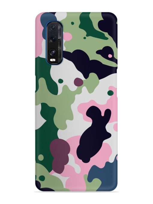 Seamless Funky Camouflage Snap Case for Oppo Find X2 Zapvi