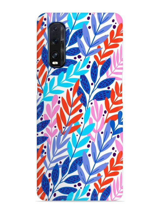 Bright Floral Tropical Snap Case for Oppo Find X2 Zapvi