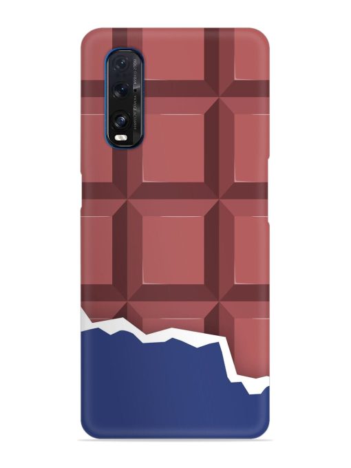 Chocolate Vector Art Snap Case for Oppo Find X2 Zapvi