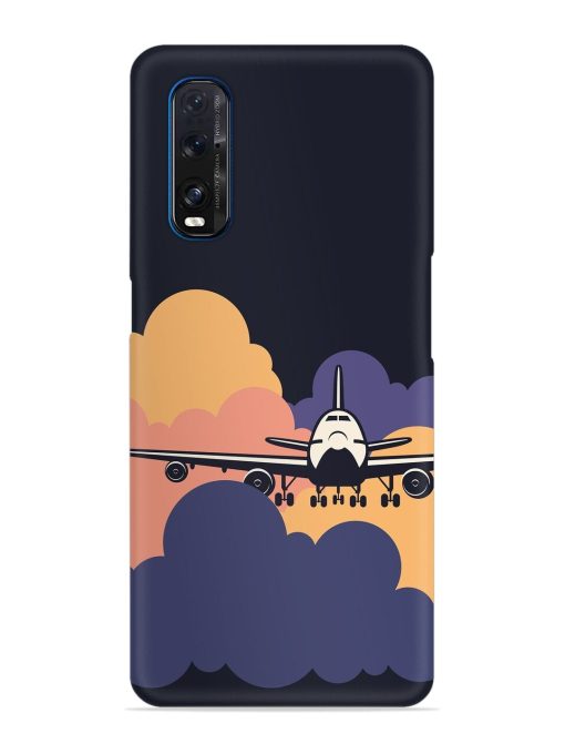 Aeroplane vector Snap Case for Oppo Find X2 Zapvi