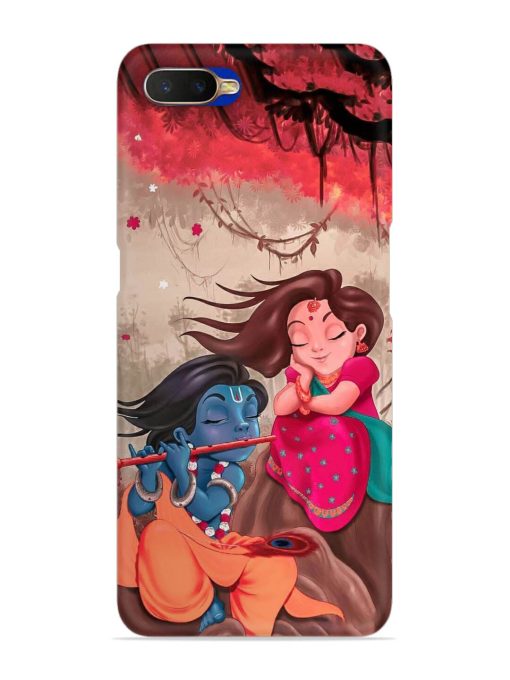 Radhe Krishna Water Art Snap Case for Oppo K1 Zapvi