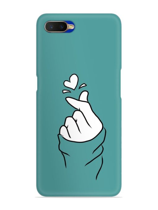 Korean Heart Sign Art Snap Case for Oppo K1