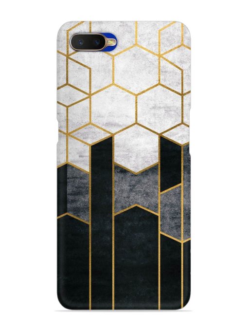 Cube Marble Art Snap Case for Oppo K1 Zapvi