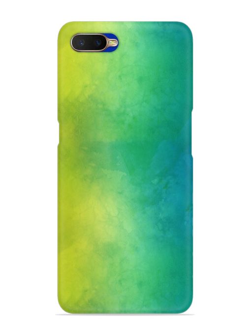 Yellow Green Gradient Snap Case for Oppo K1 Zapvi