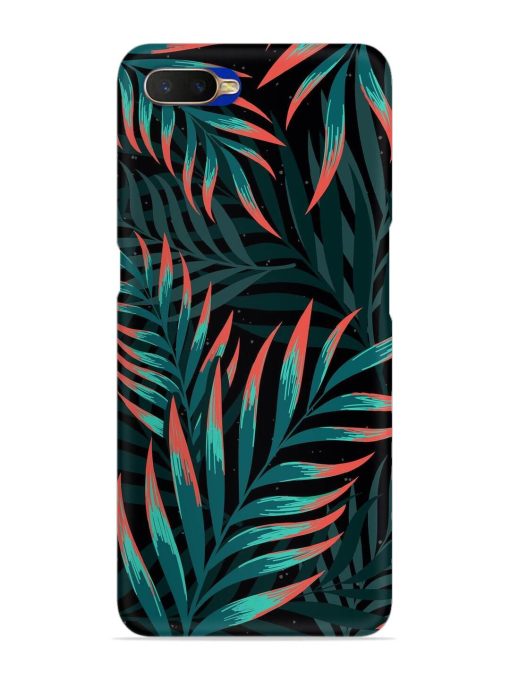 Green Leaf Art Snap Case for Oppo K1 Zapvi