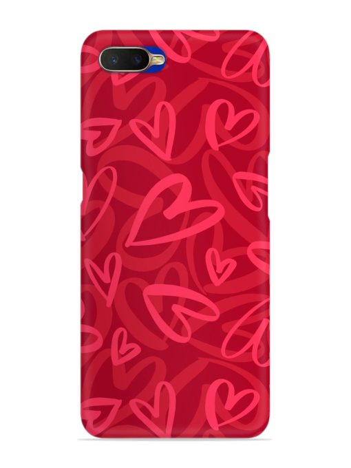 Seamless Romantic Pattern Snap Case for Oppo K1 Zapvi