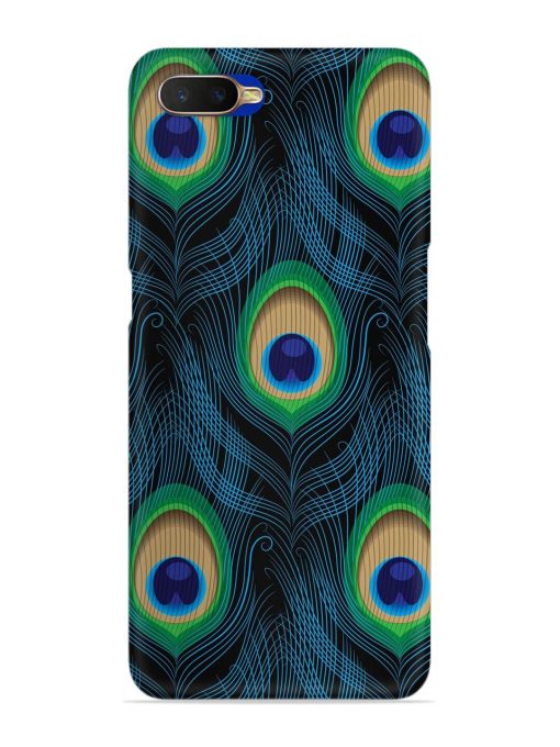 Seamless Pattern Peacock Snap Case for Oppo K1 Zapvi