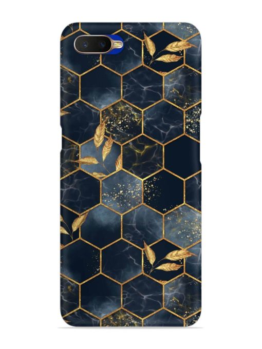 Marble Hexagon Seamless Snap Case for Oppo K1 Zapvi