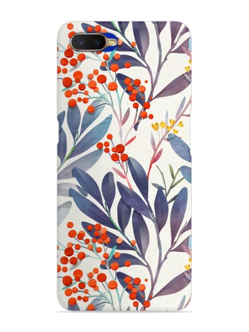 Seamless Floral Pattern Snap Case for Oppo K1