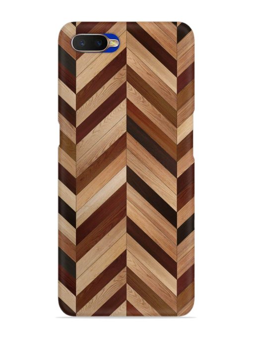 Seamless Wood Parquet Snap Case for Oppo K1 Zapvi