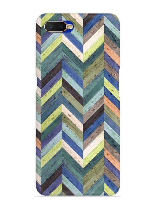 Chevron Random Color Snap Case for Oppo K1 Zapvi