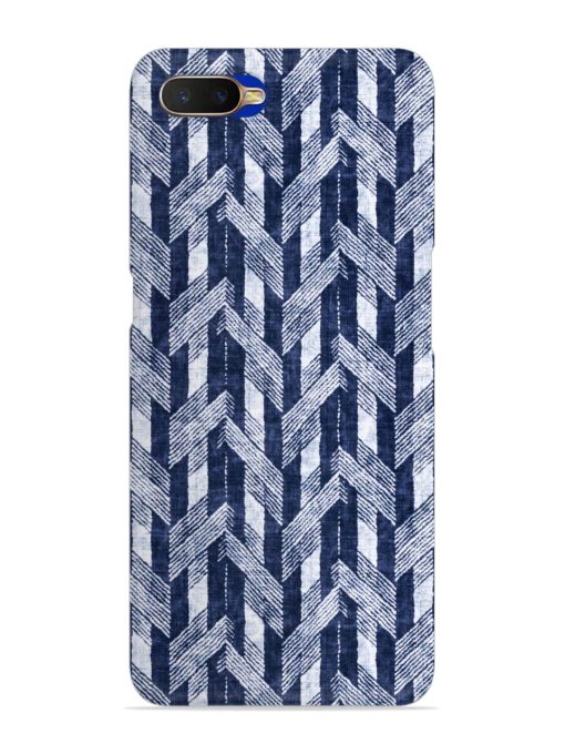 Abstract Herringbone Motif Snap Case for Oppo K1 Zapvi