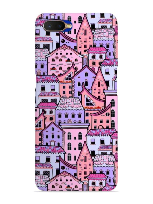 Seamless Pattern Houses Snap Case for Oppo K1