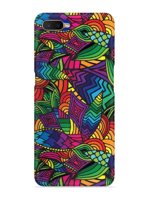 Abstract Multicolor Seamless Snap Case for Oppo K1 Zapvi