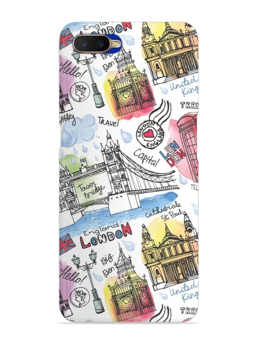 Vector London Landmark Snap Case for Oppo K1 Zapvi