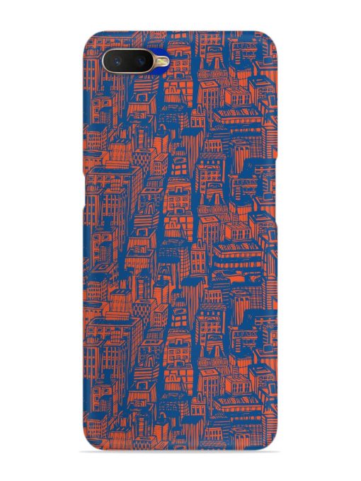 Hand Drawn Seamless Snap Case for Oppo K1 Zapvi