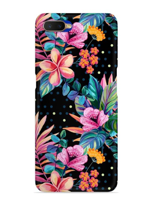 Seamless Floral Pattern Snap Case for Oppo K1 Zapvi