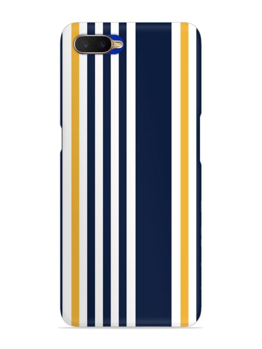 Seamless Stripe Pattern Snap Case for Oppo K1 Zapvi